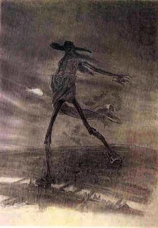 Felicien Rops Satan Sowing Seeds china oil painting image